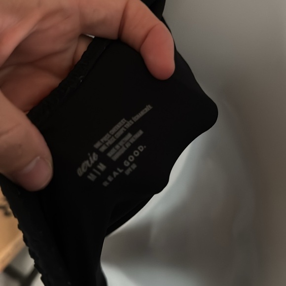 NWOT Aerie Crinkle Halter Cheekiest One Piece Swimsuit, Small - Picture 4 of 6